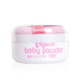 贝亲（Pigeon） 爽身粉 30g 婴儿弱酸性爽身粉去痱粉防痱 含粉色粉扑 日本原装进口