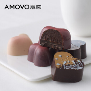 Amovo 魔吻 E80 夹心巧克力心动礼盒 混合口味 55克 盒装