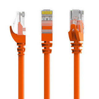 安帝（AD)高速超五类网线 网络线连接线 带水晶头网络跳线 橙色 3米 AD-5003O