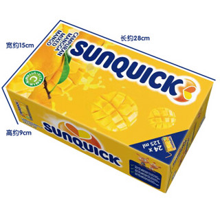 新的（SUNQUICK）芒果 水果饮料 125mL*24盒 整箱