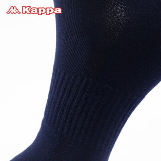 kappa 卡帕袜子男士时尚个性船袜短袜运动袜KP8W12（3双装）均码 黑/藏蓝/浅灰 均码