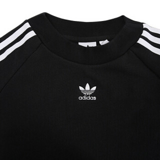 adidas 阿迪达斯 三叶草 女子 三叶草系列 TRF CREW SWEAT 运动 卫衣 DH3127   黑色  L码