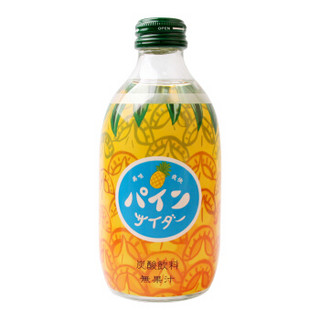 日本进口 友傑（jie）碳酸饮料菠萝味果味汽水 300ml*4瓶装