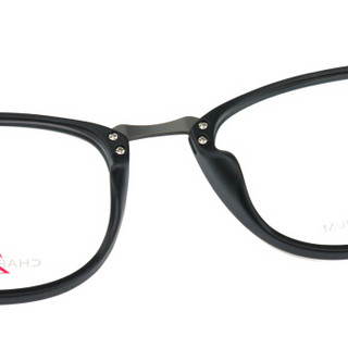 CHARMANT/夏蒙眼镜框 Z钛系列男款黑色全框Z钛光学眼镜架 ZT19871 BK 50mm