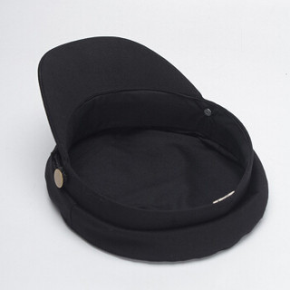 纪维希（Jiweixi） 帽子 女士贝雷帽海军帽 韩版纯色鸭舌帽日系学生百搭军帽 JWX603 黑色