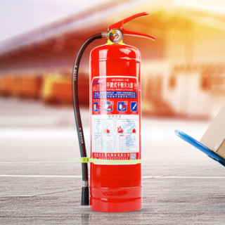 绿消 手提式干粉灭火器4公斤 家用商用灭火器4kg消防器材 mfz/abc4
