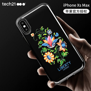 Tech21苹果新品iphone Xs Max手机壳 6.5英寸 保护套 Liberty系列之假面花  摄像头保护 支持无线充电