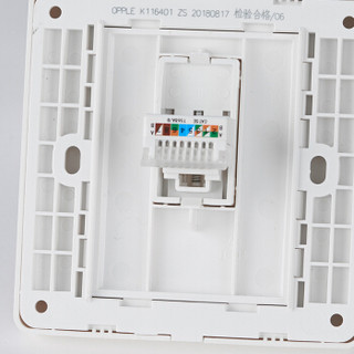 欧普照明（OPPLE）开关插座86型电脑插面板K11白色