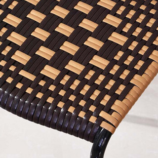 华恺之星 凳子塑料仿藤椅子休闲矮凳换鞋凳HK5090矮