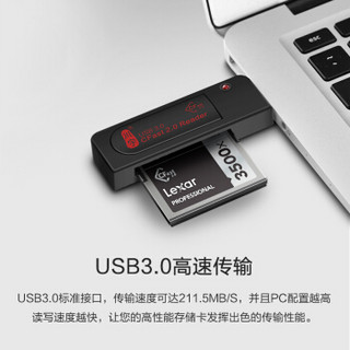 kawau 川宇 USB3.0高速CFast 2.0读卡器佳能1DX/C300/XC10专业级单反相机内存卡专用读卡器C302