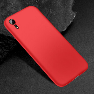 瓦力（VALEA）苹果xr手机壳iPhone XR手机保护套 液态硅胶全包防摔壳 6.1英寸静谧黑