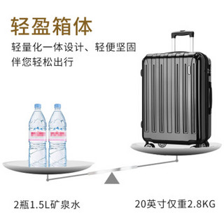 爱登堡电脑包+拉杆箱两件套商务行李箱大容量双肩包套装 15.6英寸电脑包+20英寸黑色拉杆箱 ATZ6