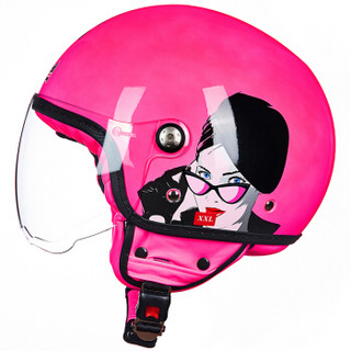 坦克（Tanked Racing）摩托车头盔头盔电动车头盔T583四季通用 循环透气舒适 XL码 荧光鲜红Candy