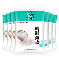 海立方 天然海盐加碘食用盐 400g*7袋