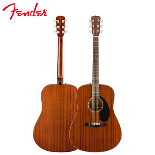 Fender 芬达 CD-60S单板民谣吉他云杉木圆角原声吉它41英寸自然色