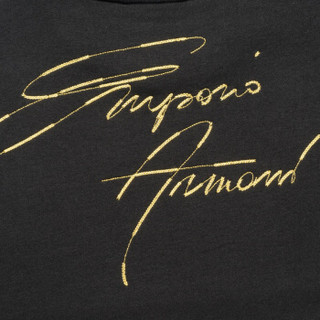 EMPORIO ARMANI阿玛尼奢侈品男士简约圆领针织上衣 6Z1MP1-1JTYZ BLACK-F019 XS