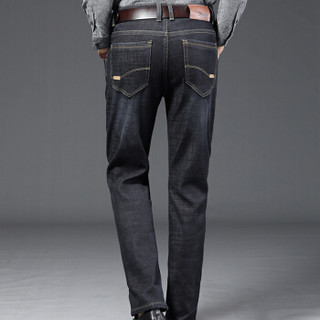 金盾（KIN DON）牛仔裤 新款男士时尚牛仔裤021黑色常规33