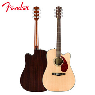 芬达 Fender CD-140SCE系列 原声 单板桃花芯木背侧板 民谣缺角电箱木吉他41寸 CD60S 原木色+送琴箱
