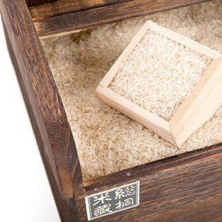 唐宗筷 米桶 储米箱 单层桐木米箱送量杯 10KG容量 C6531