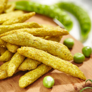 卡乐比(calbee)休闲零食 膨化食品 辣味豌豆脆93克