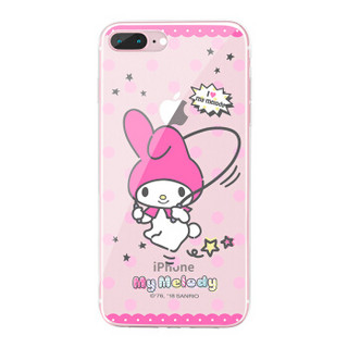 Hello Kitty iPhone8 plus/7Plus手机壳 苹果8plus卡通保护套 全包透明硅胶防摔软壳 欢喜美乐蒂