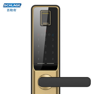 西勒奇（SCHLAGE） 智能指纹锁Q6201电子锁C级锁芯家用防盗门密码锁手机APP开锁 晨星金
