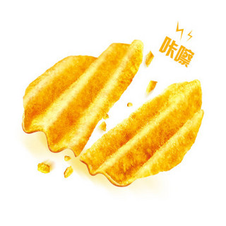 乐事（Lay’s）零食 休闲食品 大波浪薯片 真浓番茄味 145g 百事食品