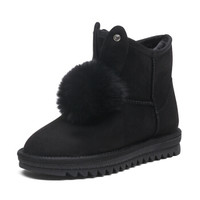 RED DRAGONFLY 红蜻蜓 时尚百搭保暖雪地靴WTC80601/03 黑色 36