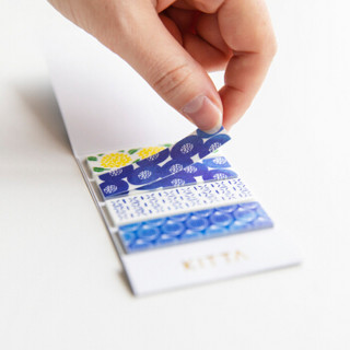 日本锦宫(King Jim)KITTA和纸胶带手账贴纸彩色胶布贴画 KIT045月光