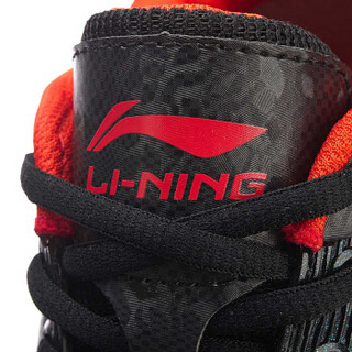 LI-NING 李宁 羽毛球系列 男 羽毛球鞋类 AYZN005 标准黑/茄汁红 40