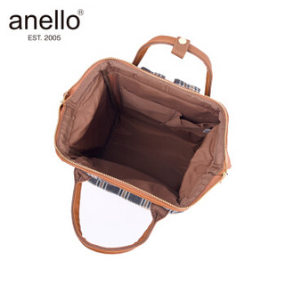 anello 阿耐洛 自营旗舰店 潮流时尚木纹口金出走包小号双肩背包B2923灰色