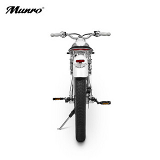 Munro 2.0电动车 哈雷复古电动摩托车 智能锂电电瓶车 成人电动车 皓月白