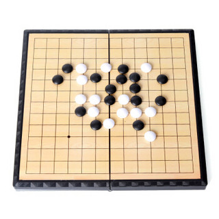 FORTHGOER 先行者 围棋磁性可折叠收纳棋盘F-6学习棋小号磁吸（白子60粒 黑子61粒）