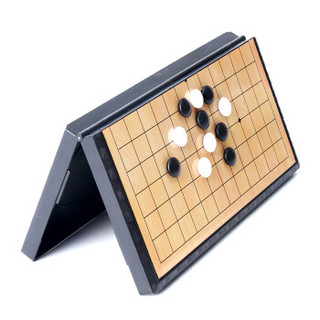 FORTHGOER 先行者 围棋磁性可折叠收纳棋盘F-6学习棋小号磁吸（白子60粒 黑子61粒）