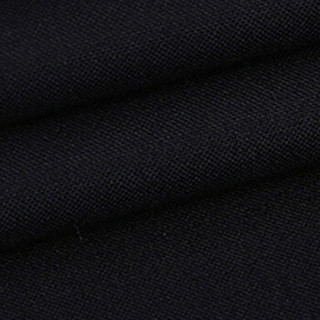 鳄鱼恤（CROCODILE）衬衫 男士商务休闲纯色大码免烫长袖衬衣男 2022G80 K08-11黑 44/5XL