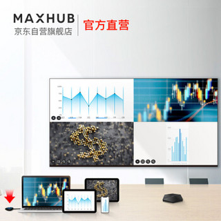 MAXHUB 传屏盒子WB01-2 含2个无线传屏器 急速无线传屏