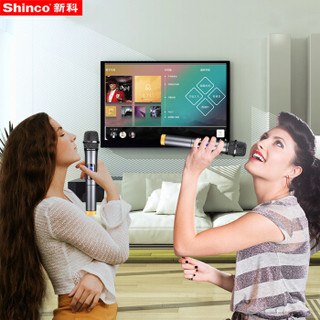 Shinco 新科 S2300升级版无线麦克风 一拖二无线话筒 家用KTV音响唱歌会议演讲舞台唱拉卡OK双手麦