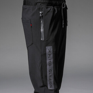 金盾（KIN DON）休闲裤 新款男士时尚简约休闲运动长裤A127-K132黑色3XL