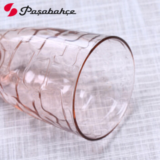 Pasabahce 帕莎帕琦 52396 无铅玻璃杯 360ml 粉色