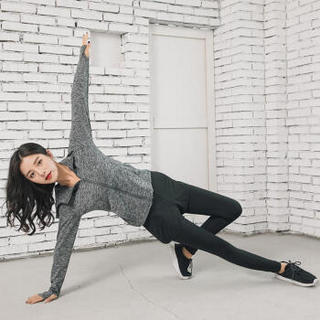 丽乔 2019春季新款T恤女瑜伽服五件套运动休闲套装跑步衣服健身衣 HC0716-13TZV 翠绿五件套 XL