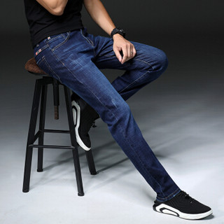 金盾（KIN DON）牛仔裤 新款男士弹力商务牛仔裤B235-1835蓝色34