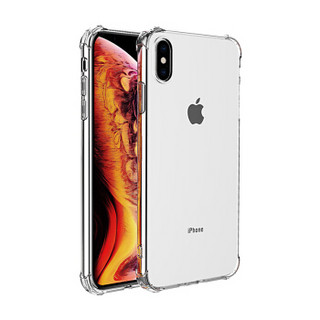 ESCASE iphone xs max手机壳苹果xs max手机壳  6.5英寸TPU全包气囊防摔软壳保护套（有吊绳孔） 透白