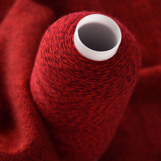 牧心 羊绒线 毛线 24/2中细线 手编机织均可 婴儿宝宝毛线 围巾线Z01 AB红