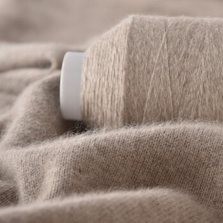 牧心 羊绒线 毛线 24/2中细线 手编机织均可 婴儿宝宝毛线 围巾线Z01 浅驼色