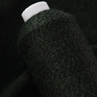 牧心 毛线 羊绒线 26/2中细线 手编机织均可 婴儿宝宝毛线 围巾线Z02 墨绿花