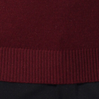 卡帝乐鳄鱼（CARTELO）马甲 男士时尚休闲V领羊毛衫背心马甲C416-1-A33酒红色L