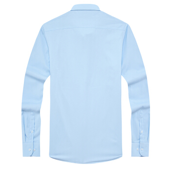 ROMON 罗蒙 长袖衬衫男 新款商务休闲纯色斜纹衬衣 1DC73901