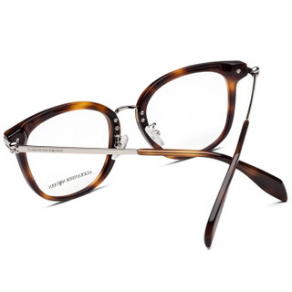 亚历山大·麦昆Alexander McQueen eyewear女性光学镜架 光学镜架 AM0176O-002 哈瓦那色镜框 53mm