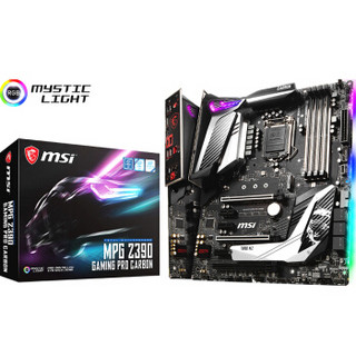 微星（MSI）MPG Z390 GAMING PRO CARBON 暗黑板主板+英特尔i9-9900k 酷睿八核 盒装CPU处理器 板U套装