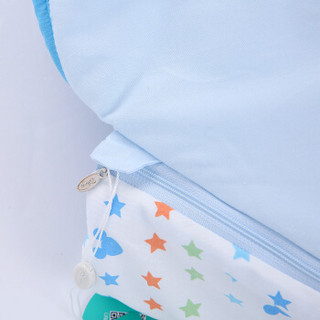 迪士尼宝宝（Disney Baby）婴儿抱被睡袋新生儿多功能防踢被全棉包被 彩虹糖蓝色 78X42CM